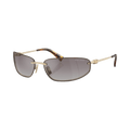 Miu Miu Logo Nocturne Sunglasses — Gold