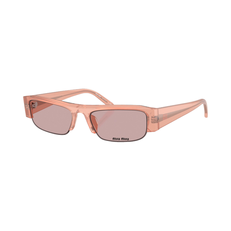 Miu Miu Half Frame Sunglasses — Pink