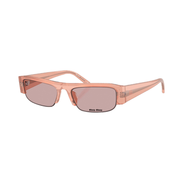 Miu Miu Half Frame Sunglasses — Pink