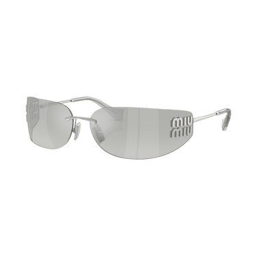 Miu Miu Frameless Sunglasses — Silver