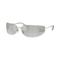 Miu Miu Frameless Sunglasses — Silver
