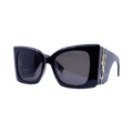 Saint Laurent YSL Logo Sunglasses — Black