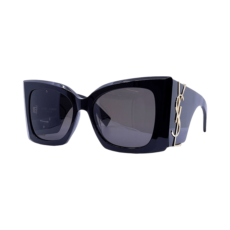 Saint Laurent YSL Logo Sunglasses — Black