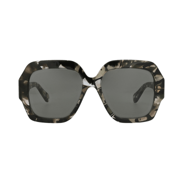 Chloé Square-Frame Recycled Acetate Sunglasses — Green