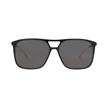 Gucci Aviator-Frame Recycled Acetate Sunglasses — Black