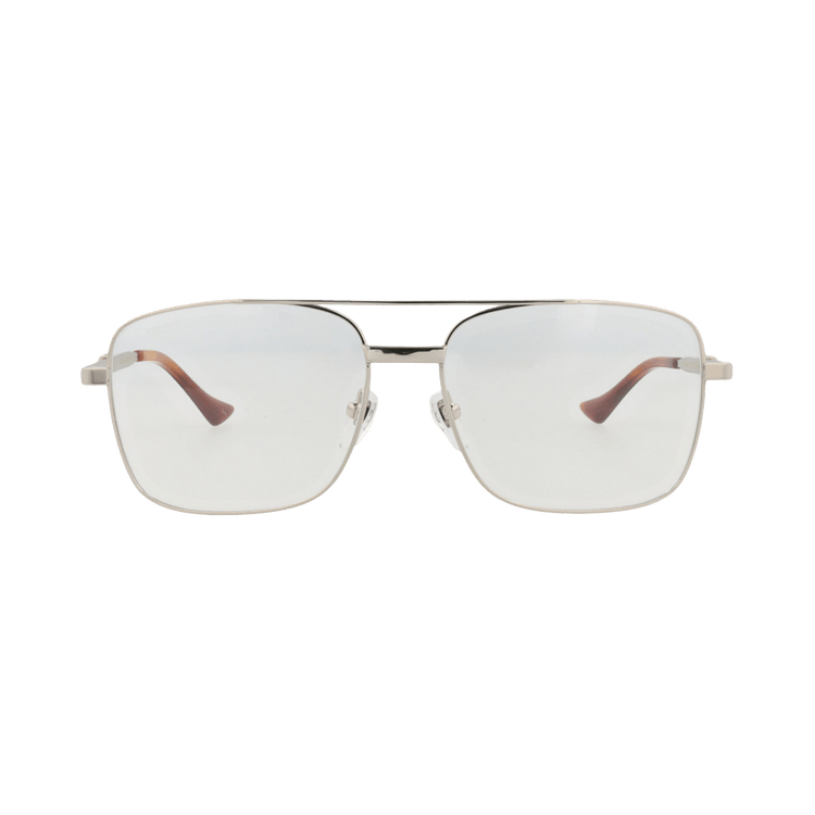 Gucci Aviator-Frame Metal Sunglasses — Silver