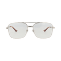 Gucci Aviator-Frame Metal Sunglasses — Silver