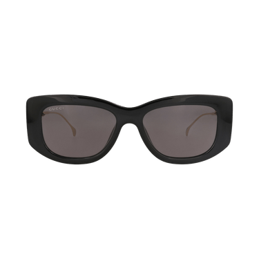 Gucci Square-Frame Injection Sunglasses — Black
