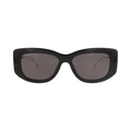 Gucci Square-Frame Injection Sunglasses — Black