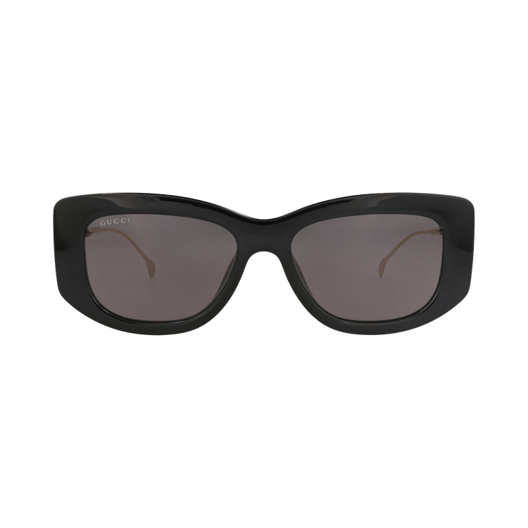 Gucci Square-Frame Injection Sunglasses — Black
