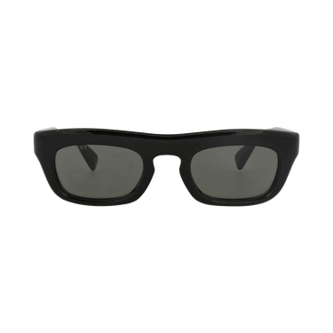 Gucci Square-Frame Recycled Acetate Sunglasses — Black