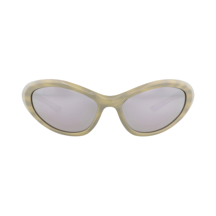 Balenciaga Shield-Frame Bio-Injection Sunglasses — Cream