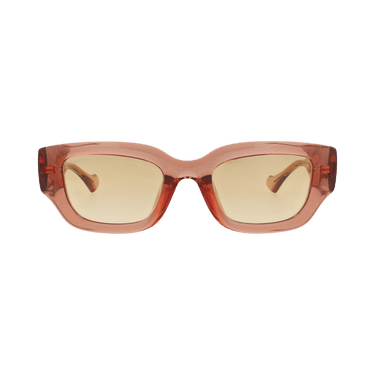Gucci Cat Eye-Frame Injection Sunglasses — Brown