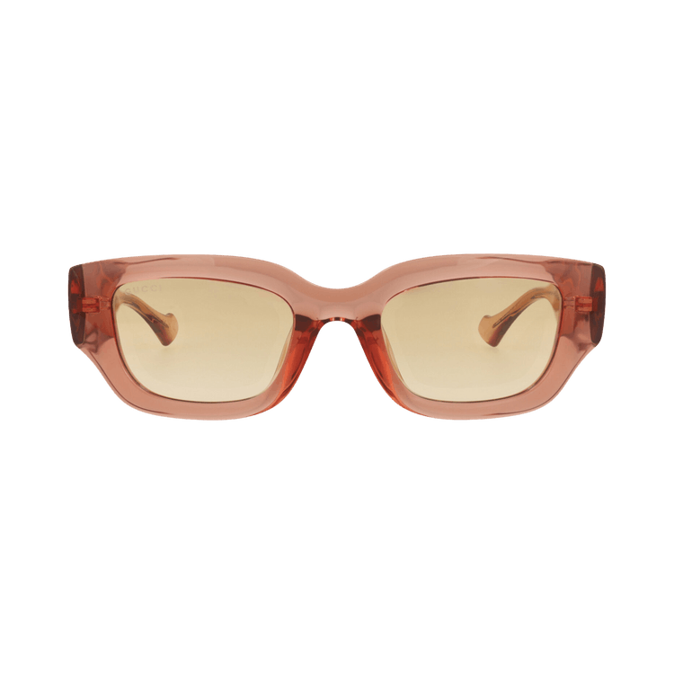 Gucci Cat Eye-Frame Injection Sunglasses — Brown