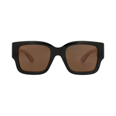 Gucci Square-Frame Recycled Acetate Sunglasses — Black