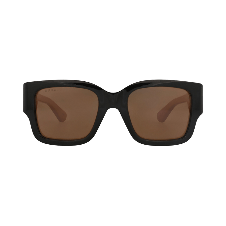 Gucci Square-Frame Recycled Acetate Sunglasses — Black