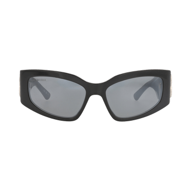 Balenciaga Cat Eye-Frame Recycled Acetate Sunglasses — Grey