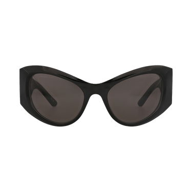 Balenciaga Cat Eye-Frame Recycled Acetate Sunglasses — Black