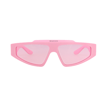 Gucci Square-Frame Recycled Acetate Sunglasses — Pink