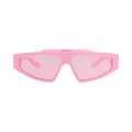 Gucci Square-Frame Recycled Acetate Sunglasses — Pink