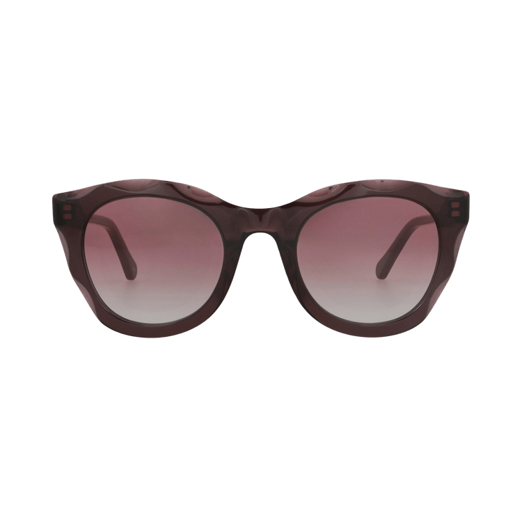 Chloé Round-Frame Recycled Acetate Sunglasses — Purple