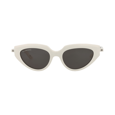 Balenciaga Cat Eye-Frame Acetate Sunglasses — Cream