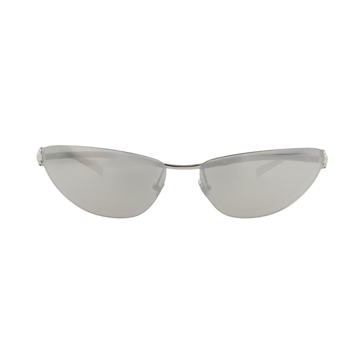 Gucci Cat Eye-Frame Metal Sunglasses — Silver
