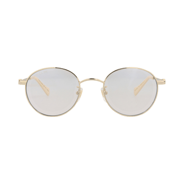 Gucci Round-Frame Metal Sunglasses — Gold