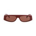 Gucci Square-Frame Recycled Acetate Sunglasses — Red