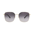 Gucci Square-Frame Metal Sunglasses — Gold