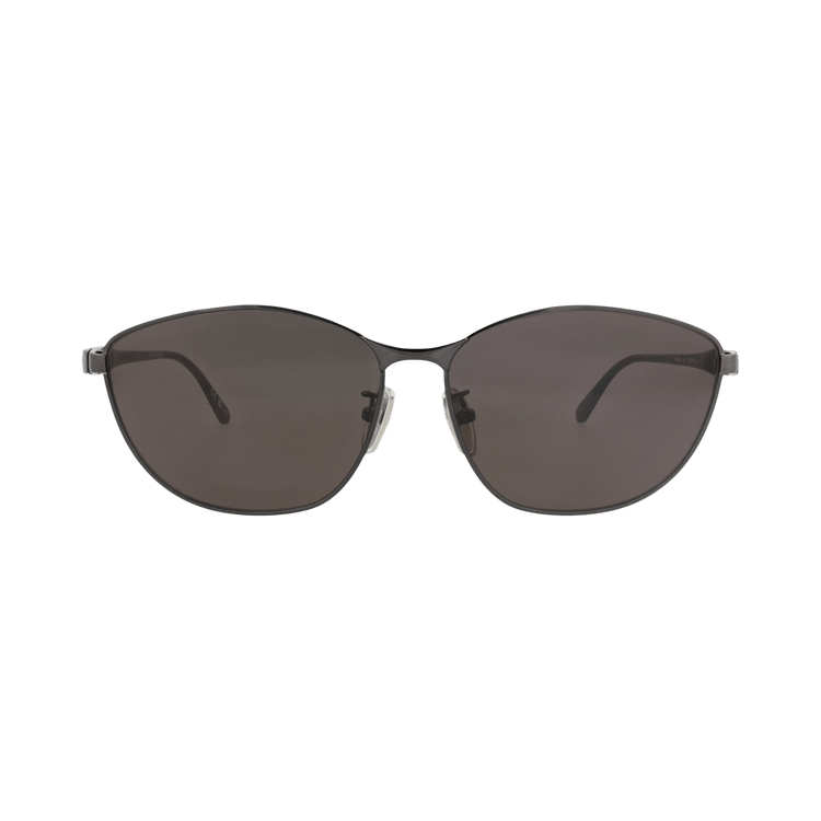 Balenciaga Cat Eye-Frame Metal Sunglasses — Grey
