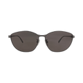 Balenciaga Cat Eye-Frame Metal Sunglasses — Grey