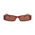 Gucci Square-Frame Recycled Acetate Sunglasses — Red