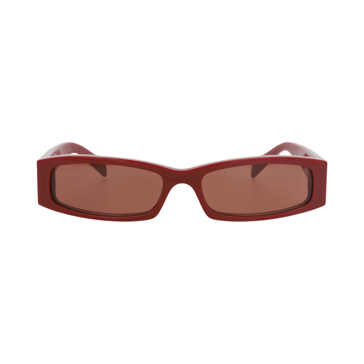 Gucci Square-Frame Recycled Acetate Sunglasses — Red