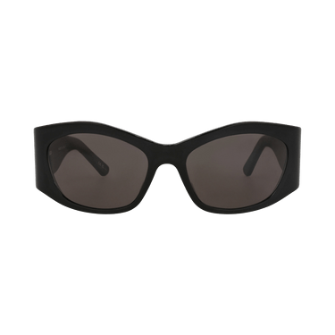 Balenciaga Square-Frame Recycled Acetate Sunglasses — Black