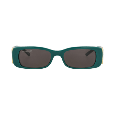 Balenciaga Square-Frame Acetate Sunglasses — Green