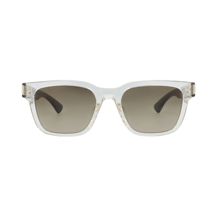 Saint Laurent Square-Frame Recycled Acetate Sunglasses — White