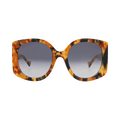 Gucci Round-Frame Recycled Acetate Sunglasses — Brown