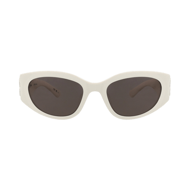Balenciaga Round-Frame Recycled Acetate Sunglasses — White