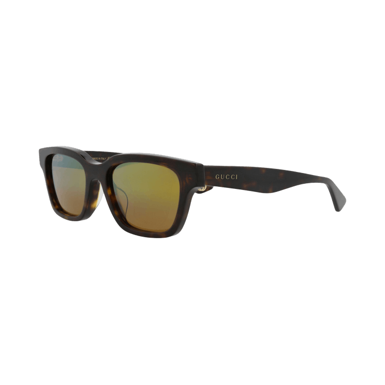 Gucci Square-Frame Recycled Acetate Sunglasses — Brown