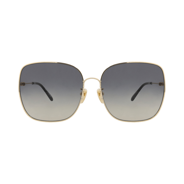 Chloé Square-Frame Sunglasses — Gold
