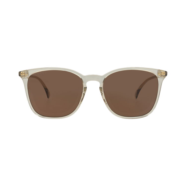 Gucci Square-Frame Acetate Sunglasses — Brown