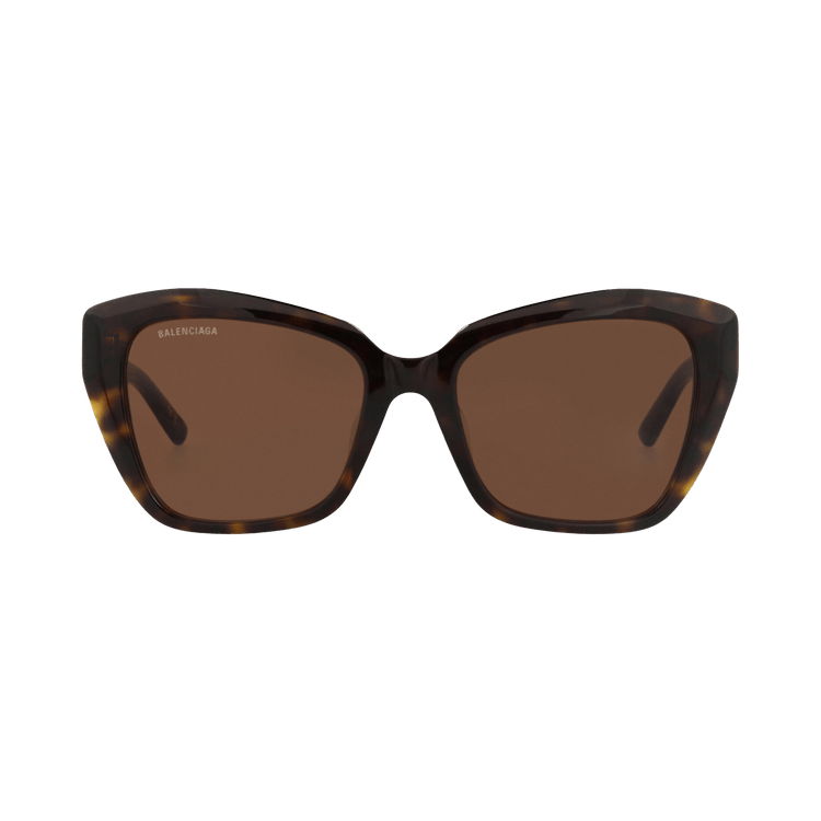 Balenciaga Cat Eye-Frame Recycled Acetate Sunglasses — Brown
