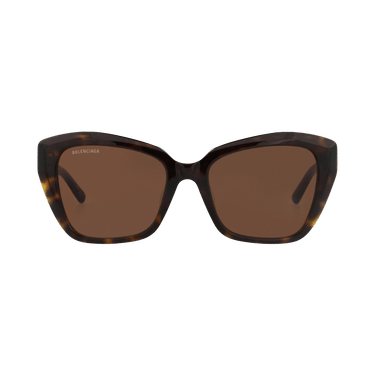 Balenciaga Cat Eye-Frame Recycled Acetate Sunglasses — Brown