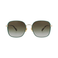 Chloé Square-Frame Metal Sunglasses — Gold