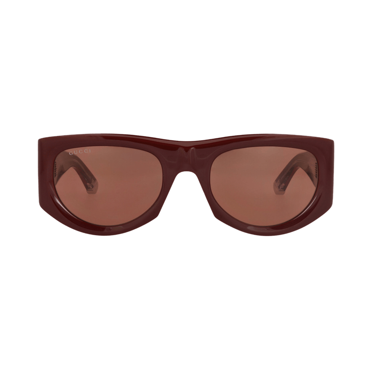 Gucci Cat Eye-Frame Recycled Acetate Sunglasses — Red