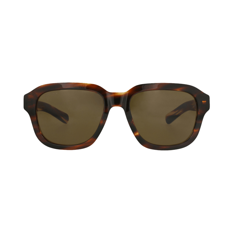 Gucci Square-Frame Recycled Acetate Sunglasses — Brown