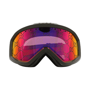 Gucci Shield-Frame Injection Sunglasses — Green