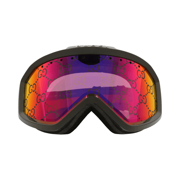 Gucci Shield-Frame Injection Sunglasses — Green