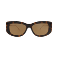 Gucci Square-Frame Injection Sunglasses — Brown